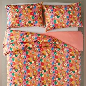Kip&Co Flower Duvet Cover and 2 Pillow Cases